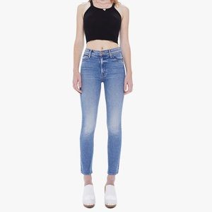MOTHER denim mid rise dazzler ankle jeans
